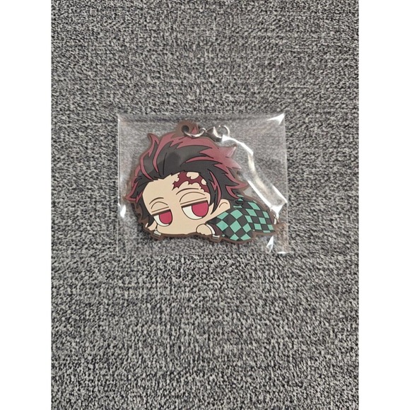 🔥🌟3/$15 
Demon Slayer Tanjiro Kamado Rubber Strap Charm Kimetsu no Yaiba - Picture 2 of 2